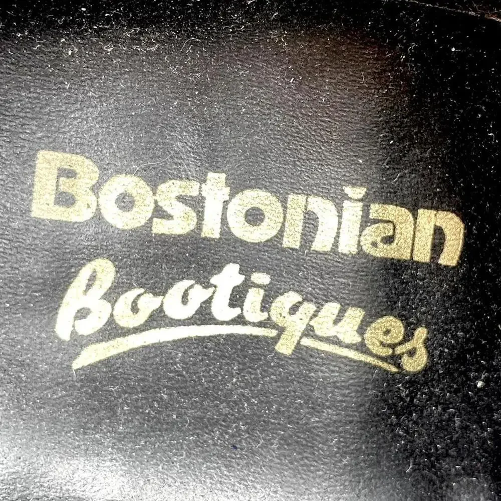 Rare Bostonian Bootiques 60s blue suede & patent leather oxford shoes size 10